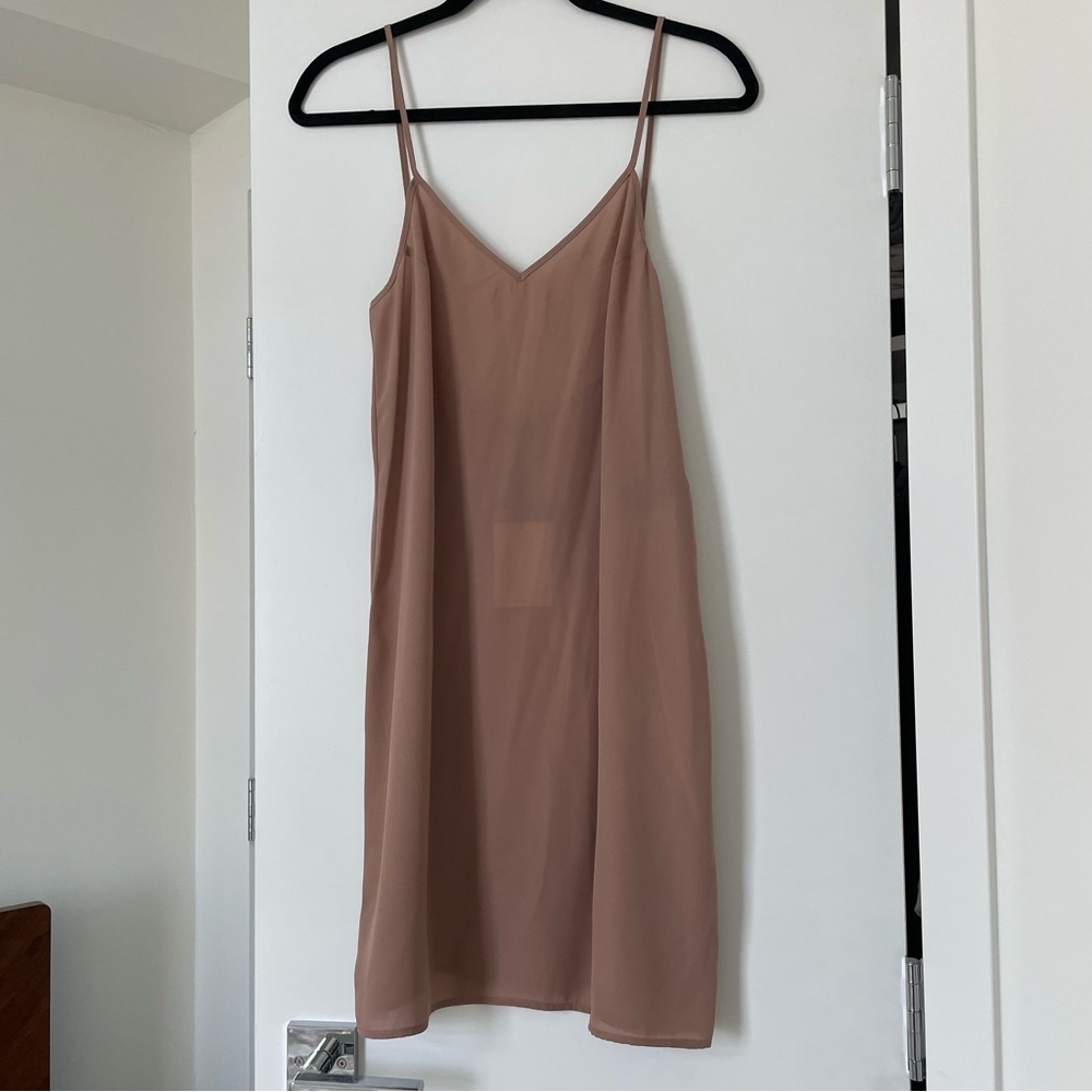 NWT Zara Nude Slip Dress
